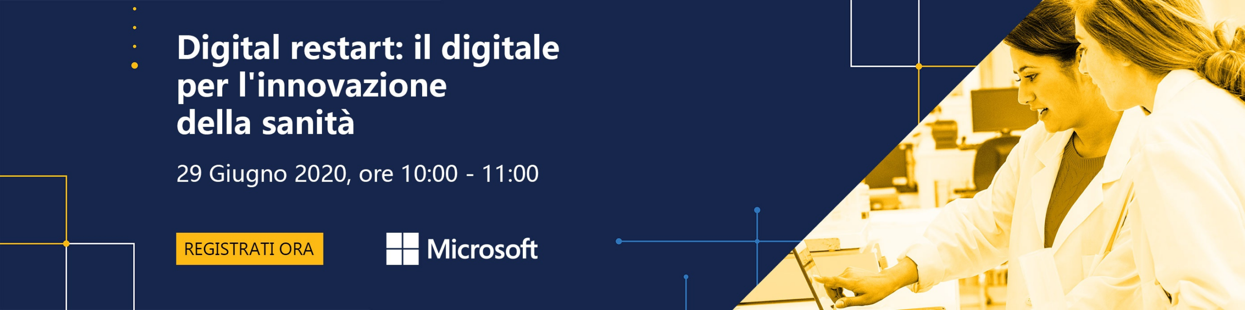 29 Giugno 2020, ore 10:00 – 11:00 Sanità post emergenza: come ripartire grazie a dati, strumenti e nuovi processi