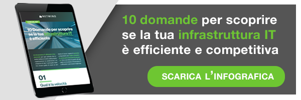 10 domande per scoprire se la tua infrastruttura IT è efficiente. Scarica l'infografica e scoprilo subito