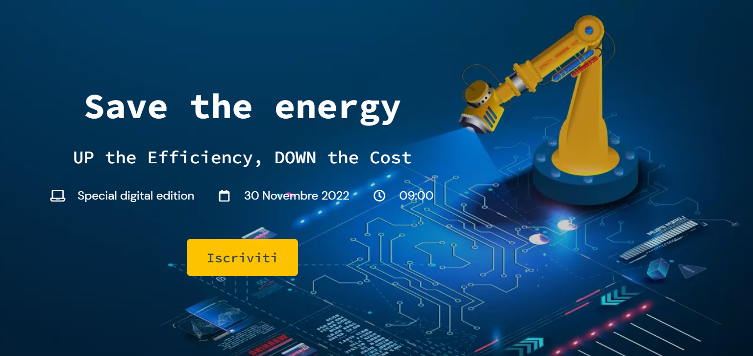 Efficienza energetica: appuntamento il 30 novembre con l'EnergyUP 360 Summit